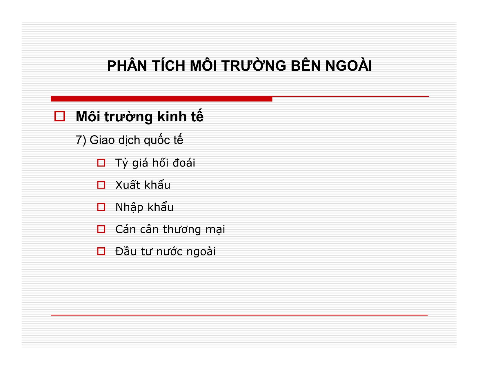 Bài giảng Quản lý học - Chương 4: Phân tích môi trường quản lý - Nguyễn Quang Huy trang 9