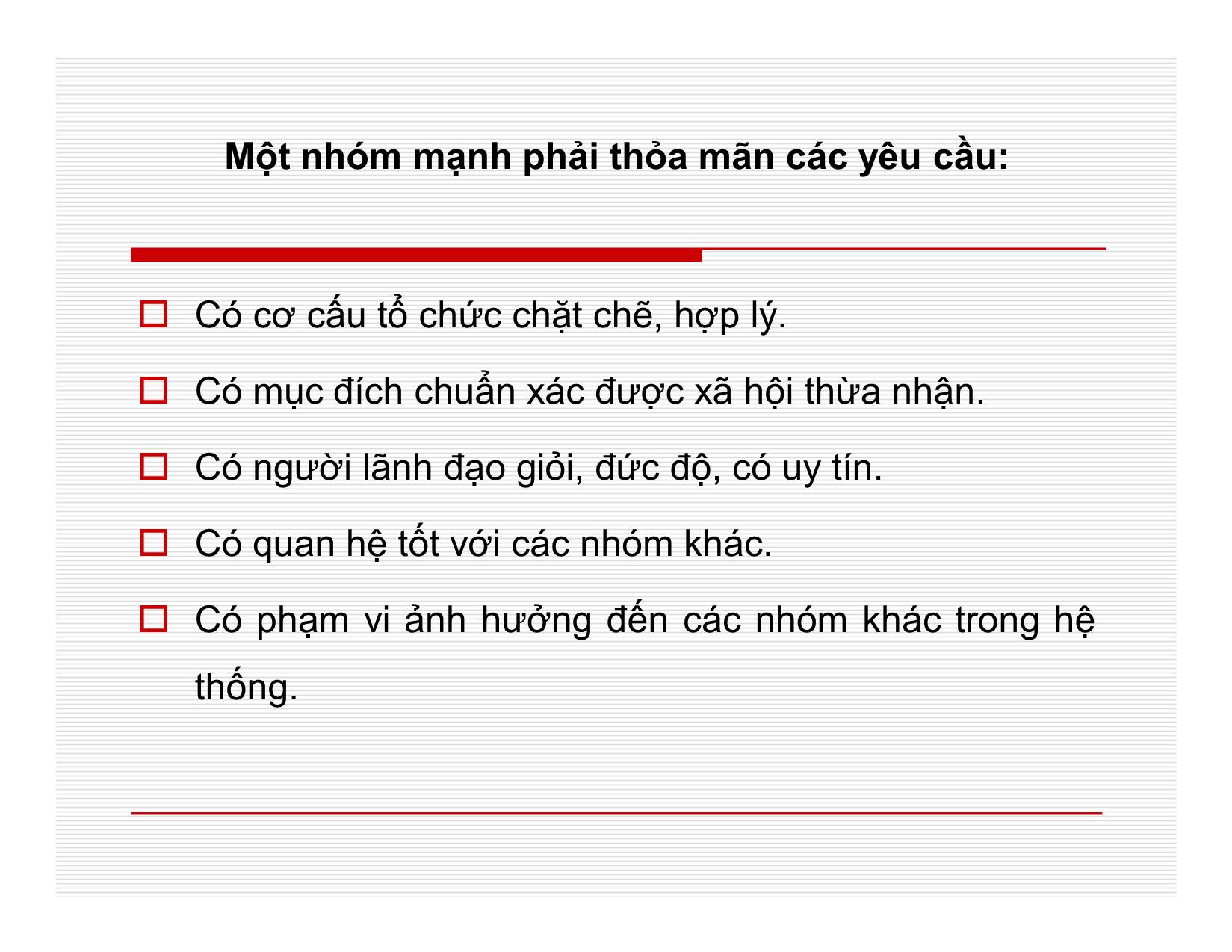 Bài giảng Quản lý học - Chương 9: Làm việc nhóm - Nguyễn Quang Huy trang 2