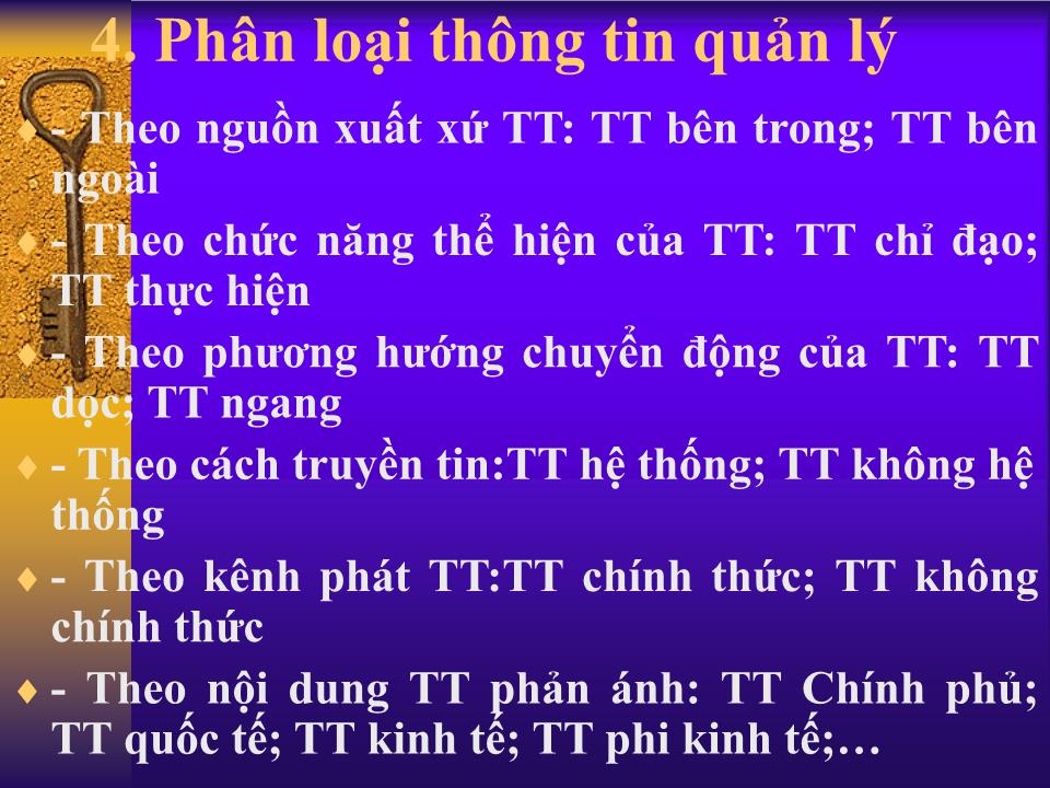 Bài giảng Thông tin trong quản lý trang 9