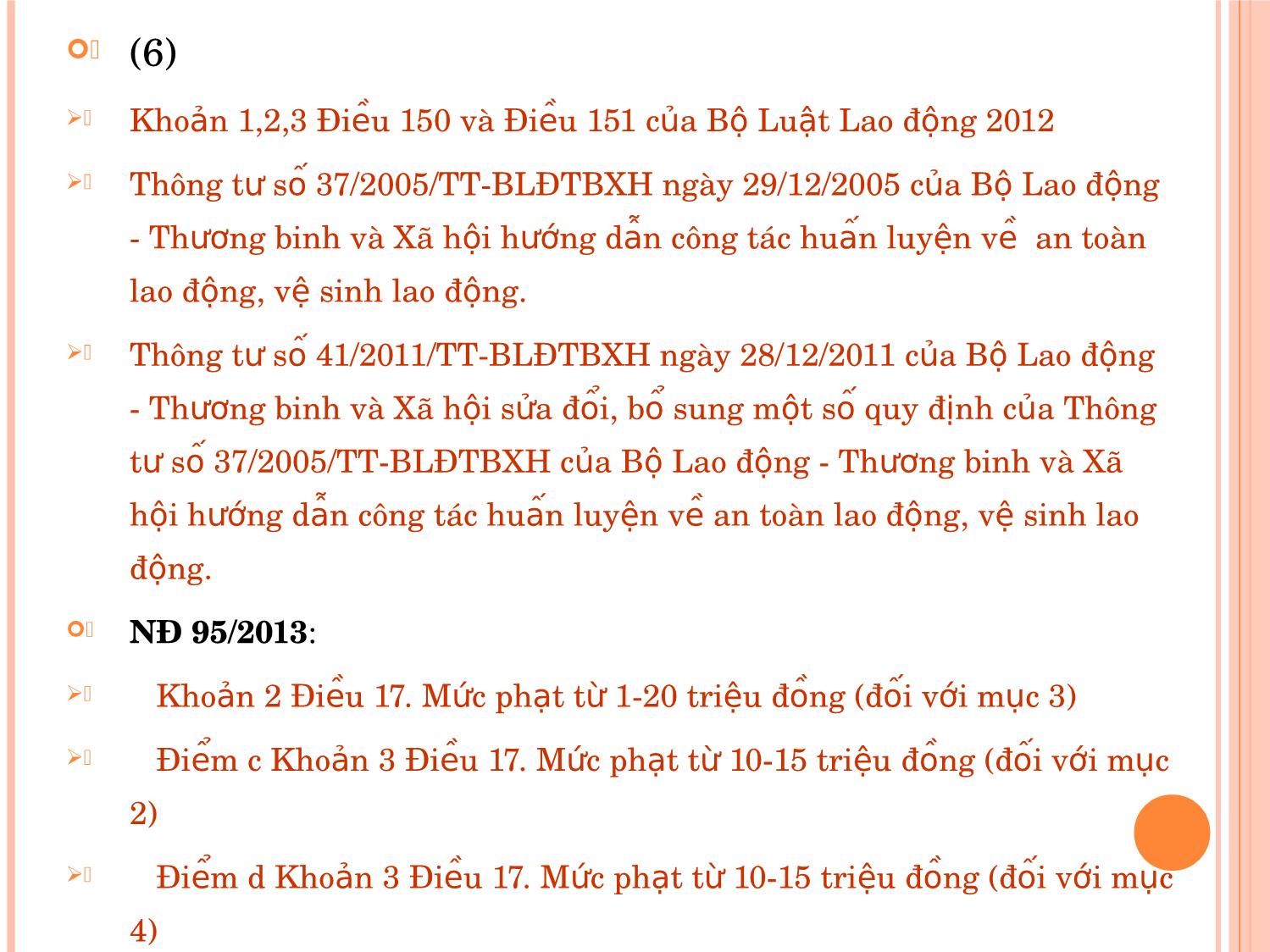 An toàn lao động vệ sinh lao động (điều 133-152) trang 9