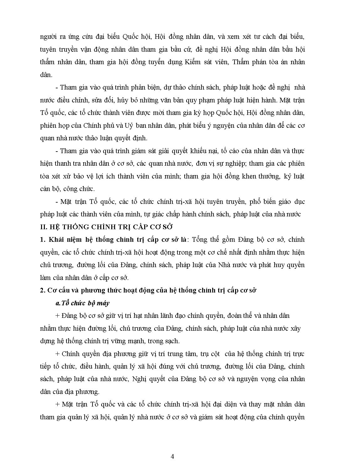 Giáo trình Hệ thống chính trị và hệ thống chính trị cơ sở trang 4