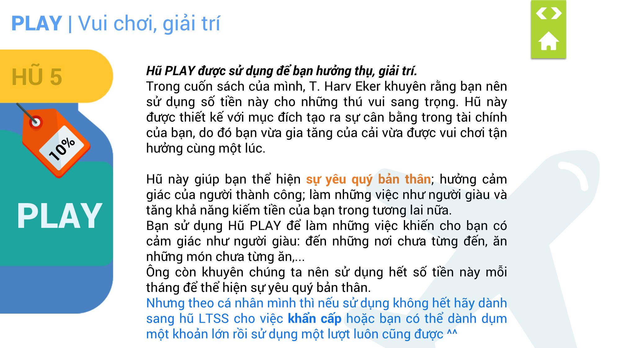 Quản lý tài chính theo phương pháp 6 hũ với Excel thông minh trang 10