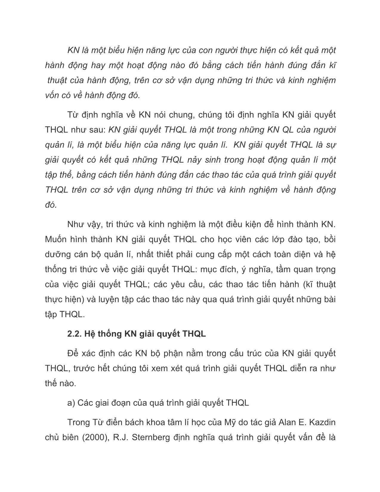 Kĩ năng giải quyết tình huống có vấn đề trong quản lý trang 6