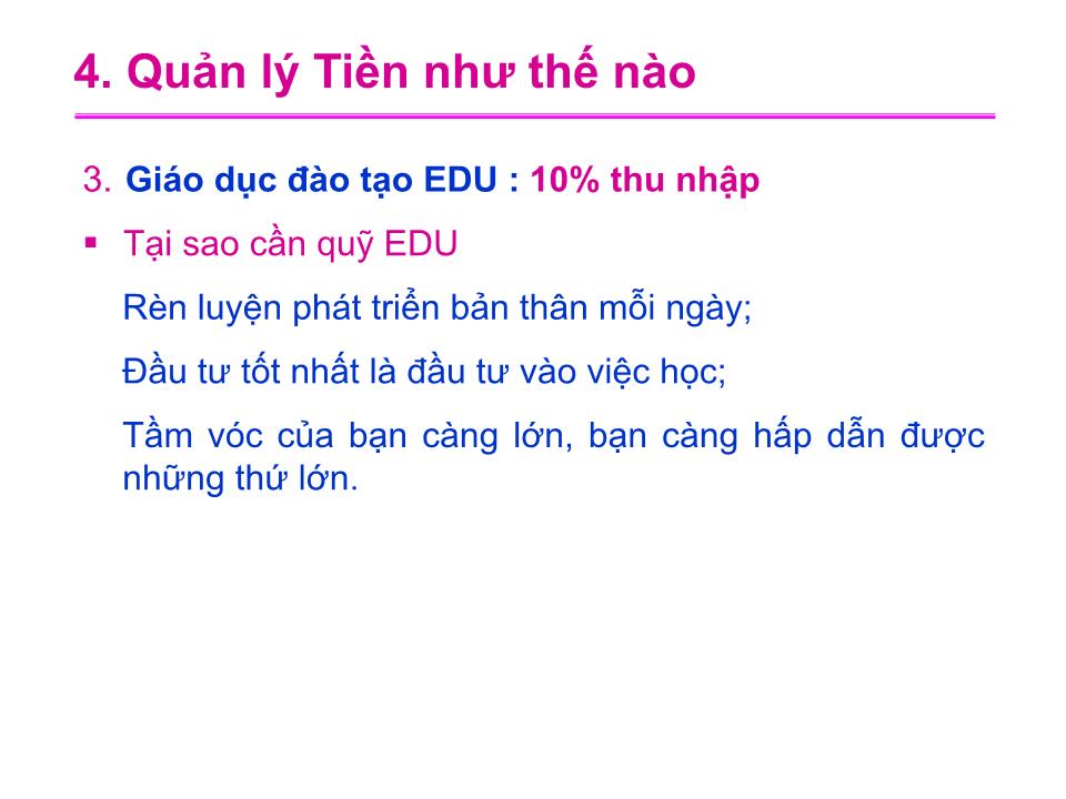 Bài giảng Quản lí tiền trang 10