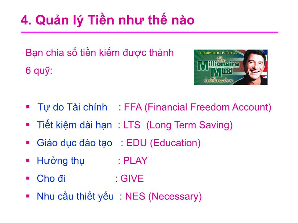 Bài giảng Quản lí tiền trang 5