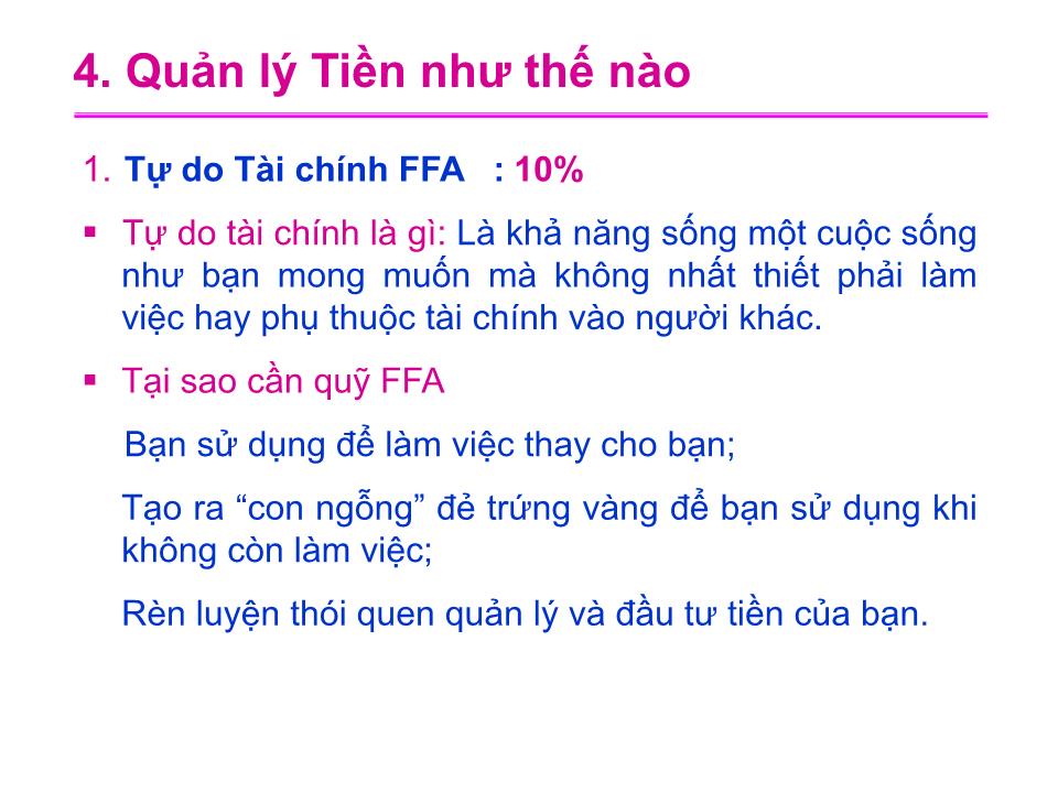 Bài giảng Quản lí tiền trang 6