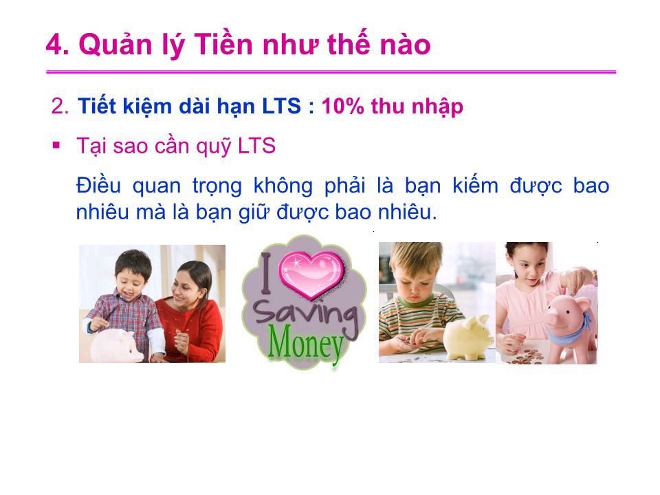 Bài giảng Quản lí tiền trang 8