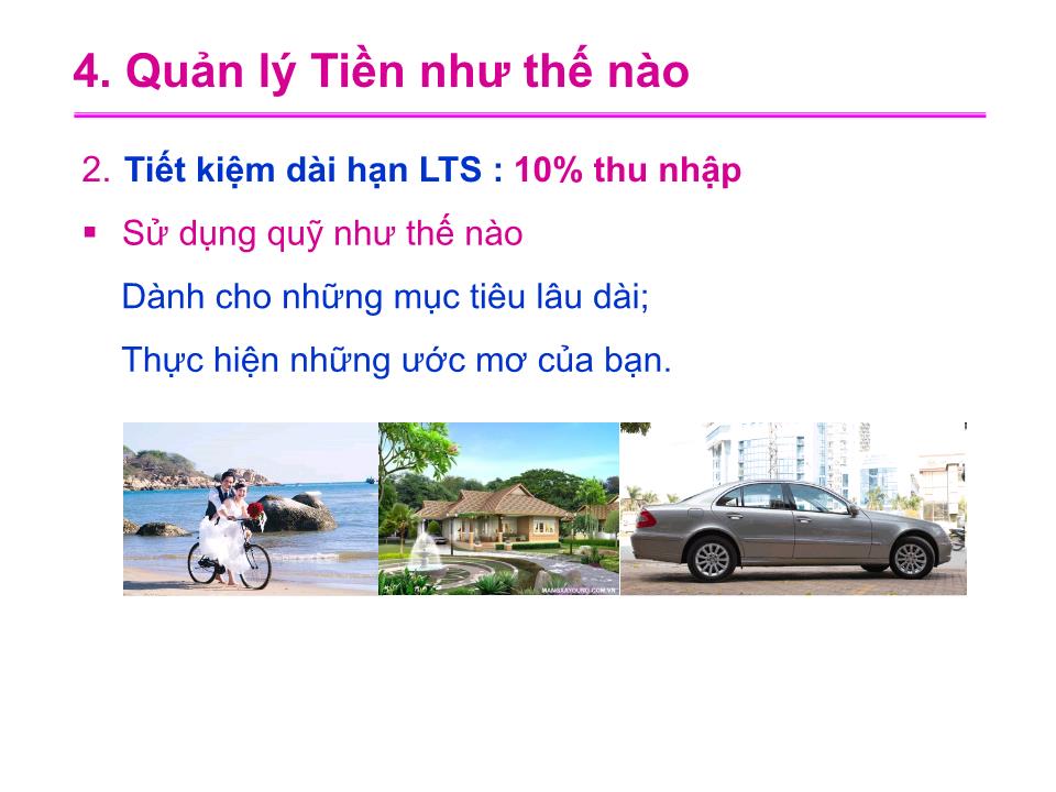 Bài giảng Quản lí tiền trang 9