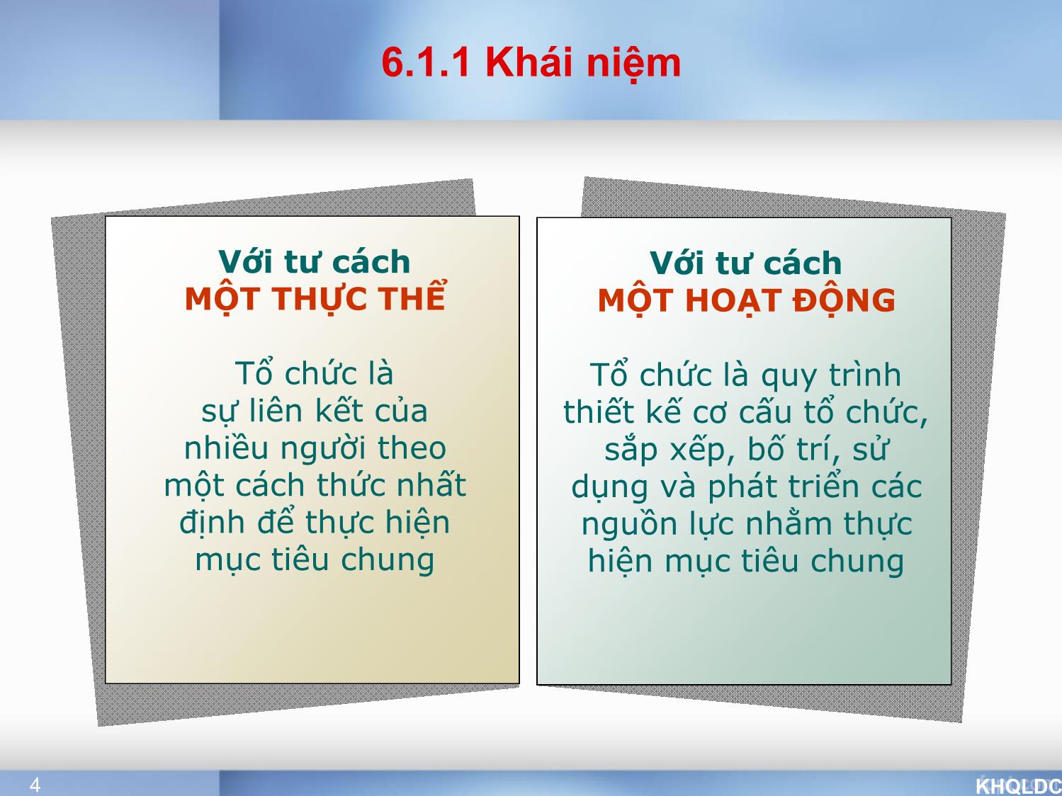 Bài giảng Quản lý đại cương - Chương 6: Chức năng tổ chức - Tạ Thị Bích Ngọc trang 4