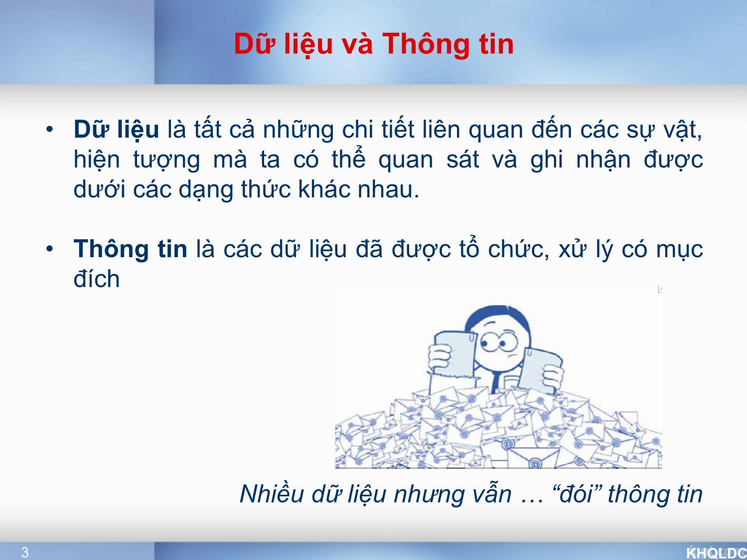 Bài giảng Quản lý đại cương - Chương 9: Thông tin trong quản lý - Tạ Thị Bích Ngọc trang 3