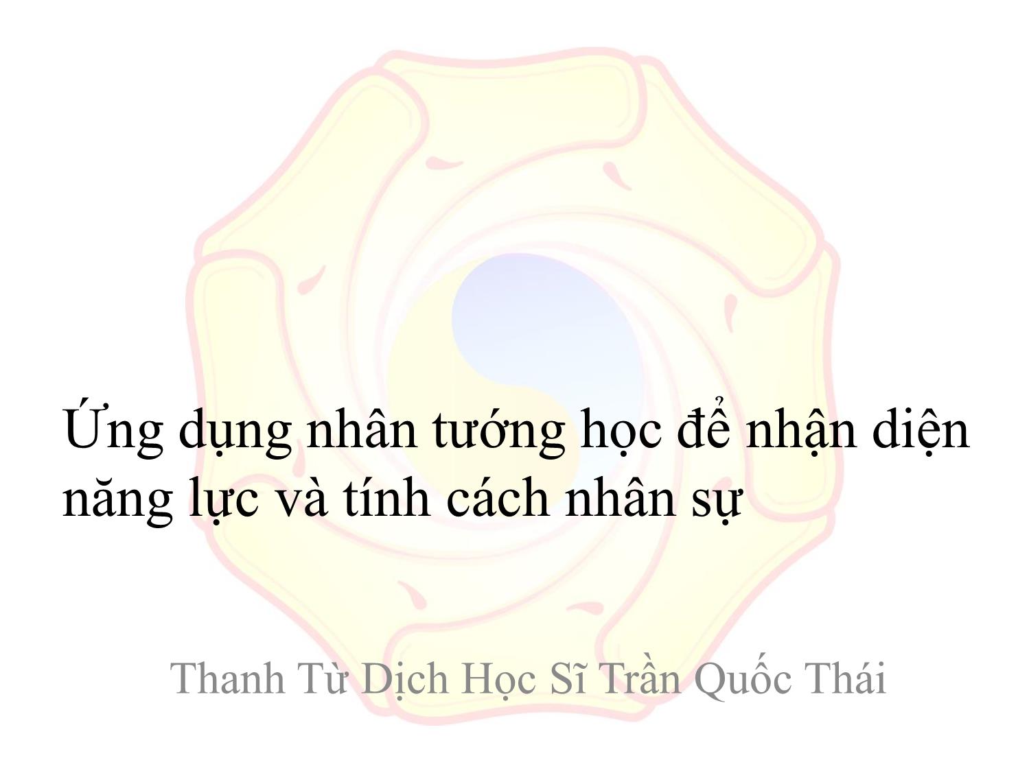 Tài liệu Ứng dụng nhân tướng học trong quản trị nhân sự trang 2