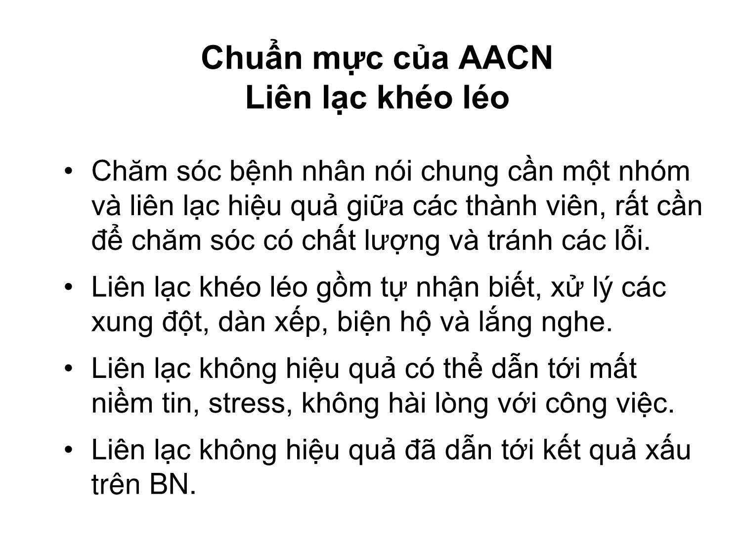 Bài giảng Vai trò của điều dưỡng quản lý - Tạo nên một môi trường làm việc lành mạnh trang 8