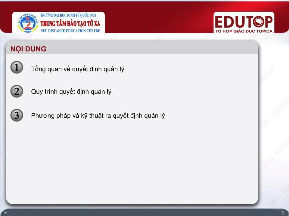 Bài giảng Quản lí - Bài 2: Ra quyết định - Phan Kim Chiến trang 5