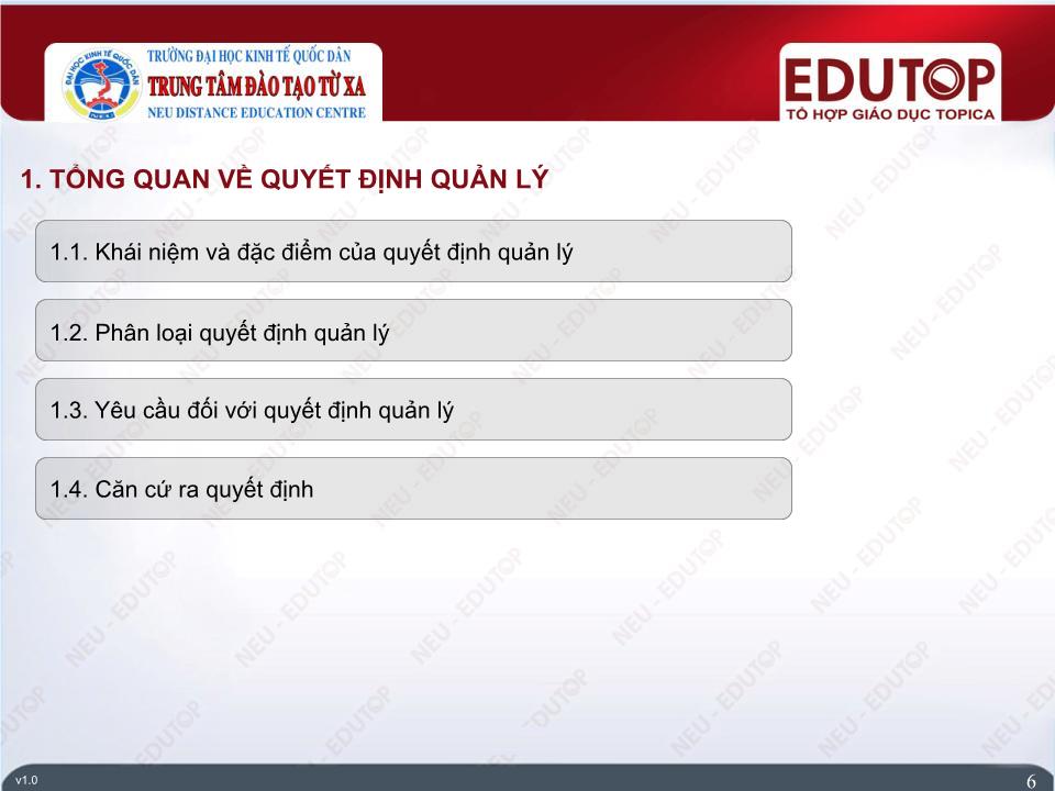 Bài giảng Quản lí - Bài 2: Ra quyết định - Phan Kim Chiến trang 6