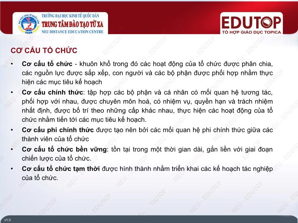 Bài giảng Quản lí - Bài 4: Chức năng tổ chức - Phan Kim Chiến trang 8