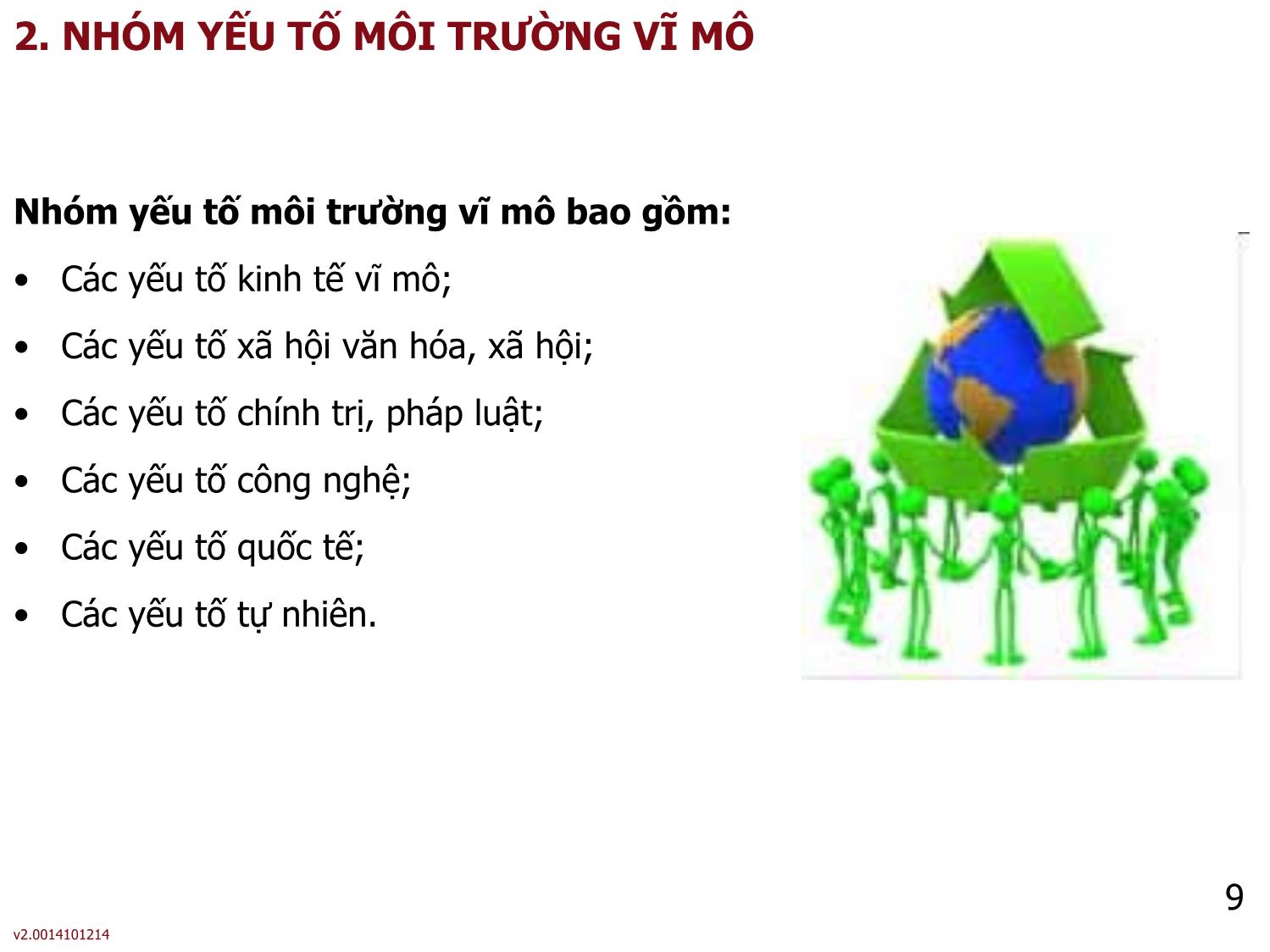 Bài giảng Quản lý - Bài 3: Môi trường hoạt động của tổ chức trang 9