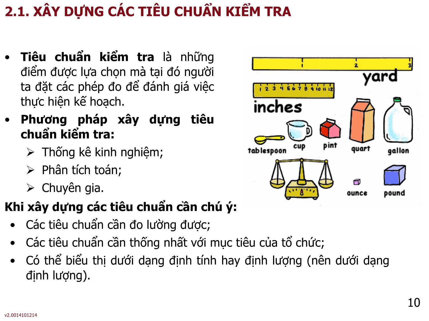 Bài giảng Quản lý - Bài 7: Kiểm tra trang 10