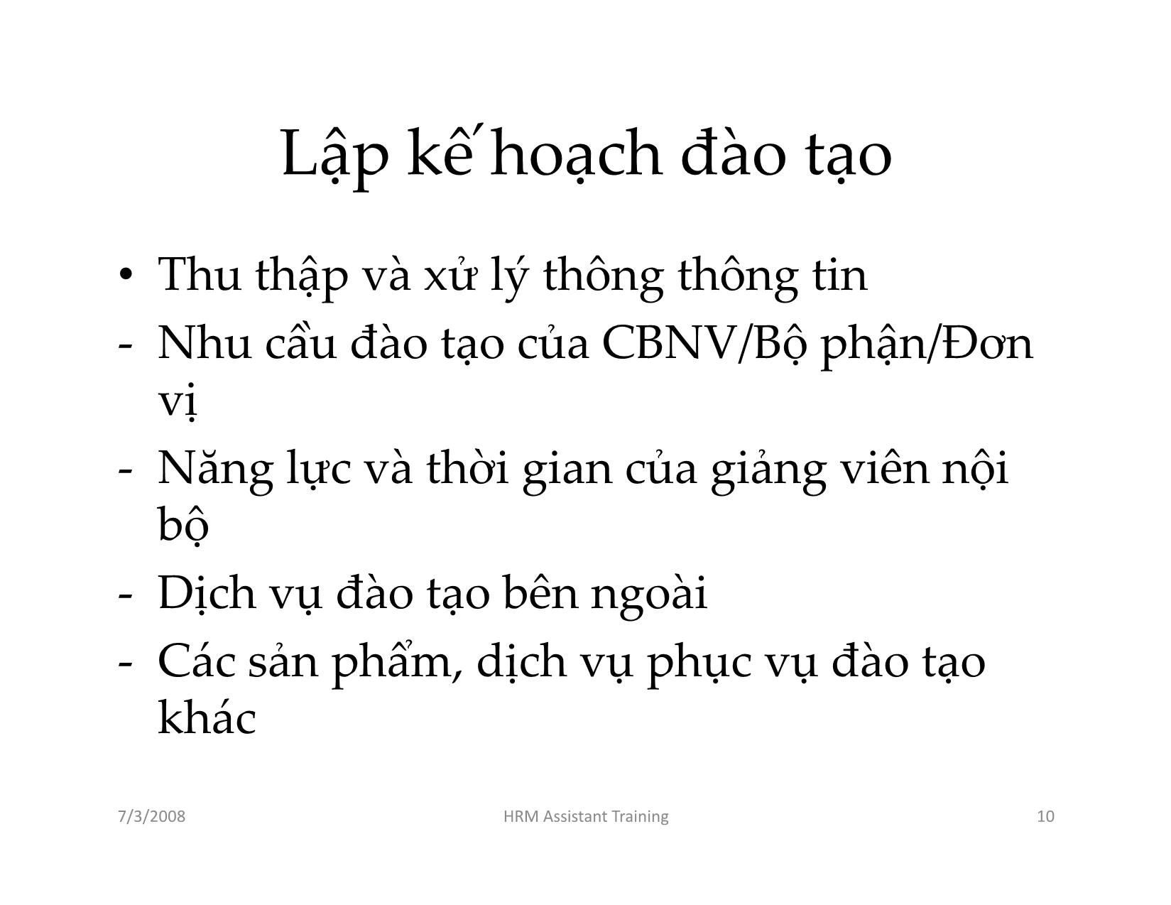 Chuyên đề Đào tạo và phát triển nhân sự trang 10