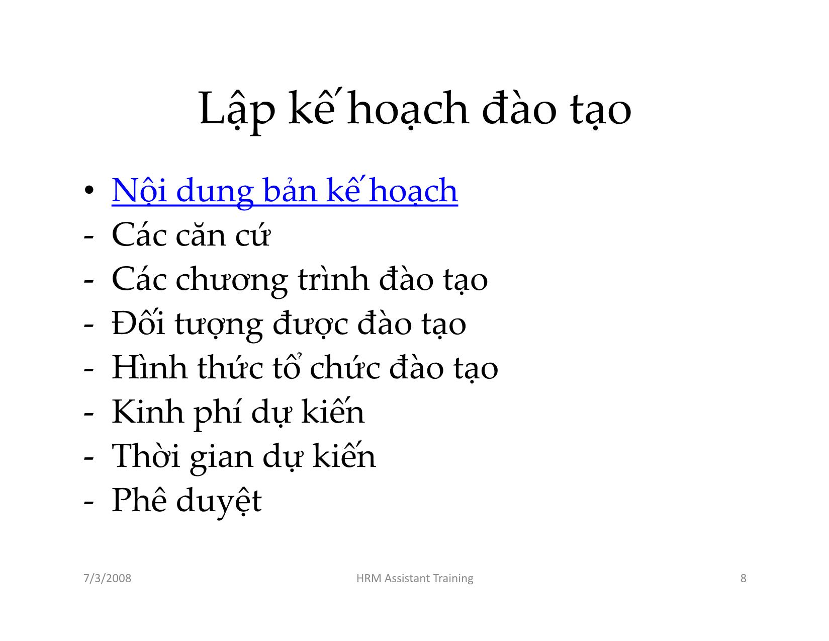 Chuyên đề Đào tạo và phát triển nhân sự trang 8