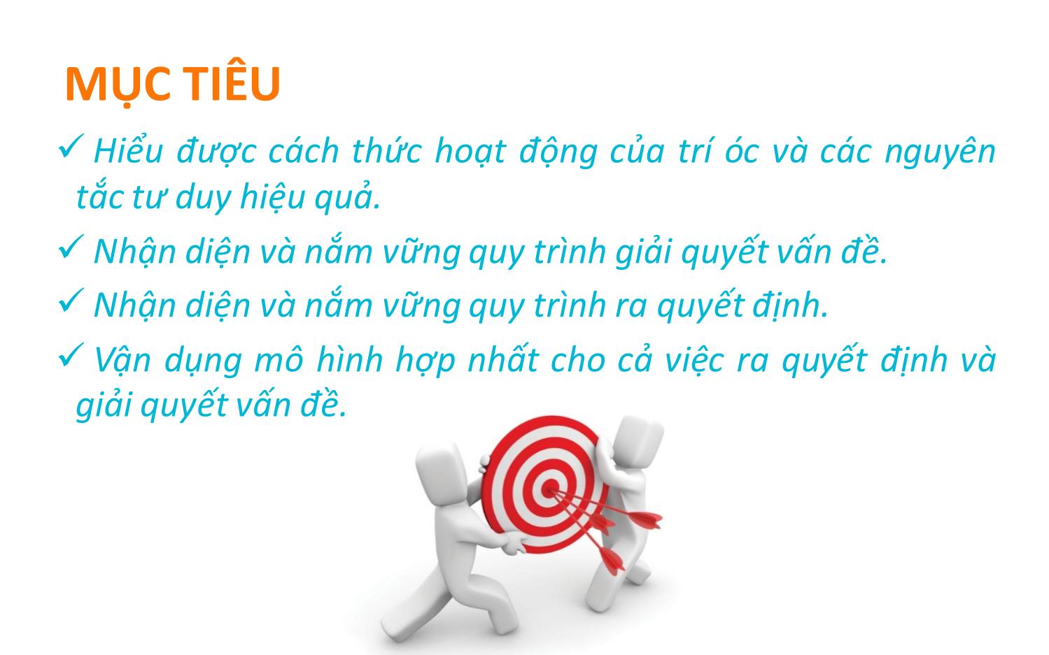 Bài giảng Kỹ năng giải quyết vấn đề và ra quyết định trang 2