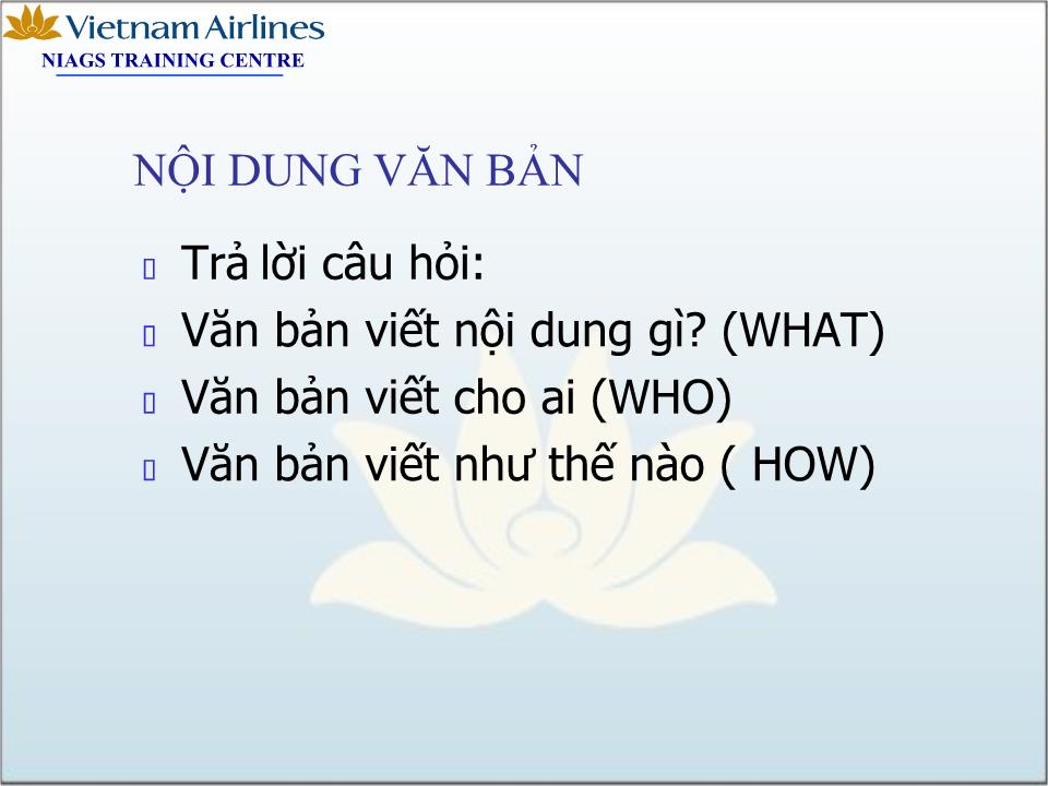 Bài giảng Kỹ năng soạn thảo văn bản trang 10