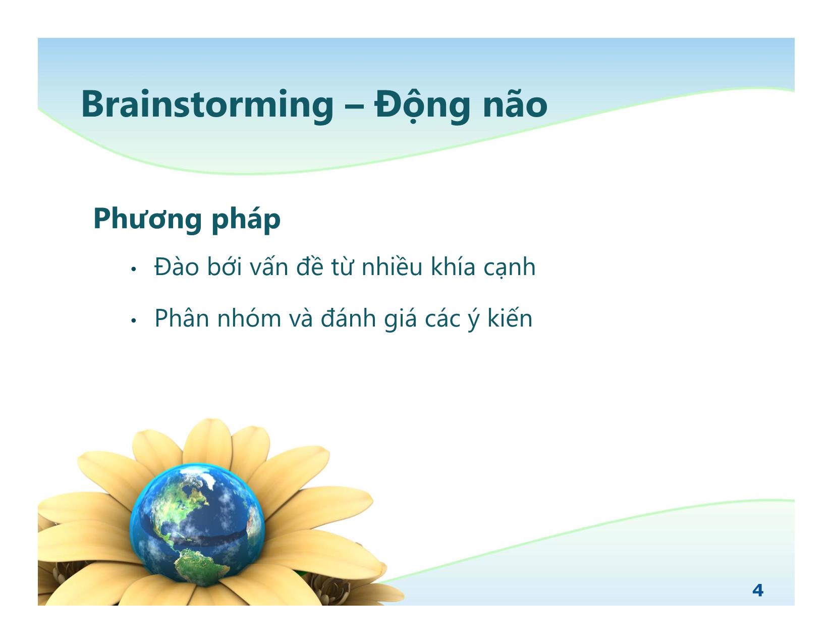 Bài giảng Kỹ năng tư duy trang 4