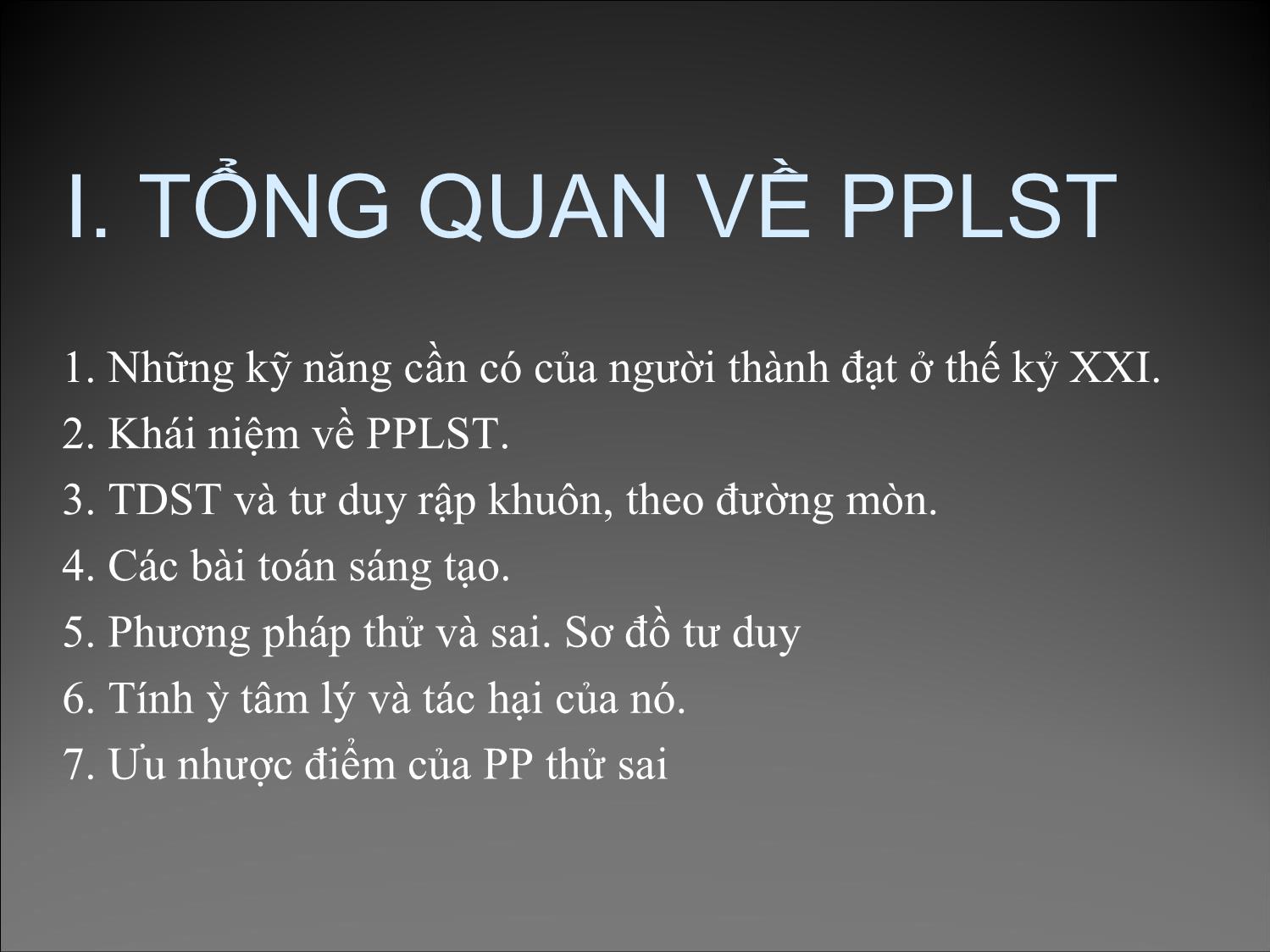 Bài giảng Phương pháp sáng tạo - Chương 1 trang 10