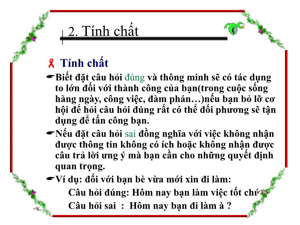 Bài giảng Kỹ năng đặt câu hỏi trang 5