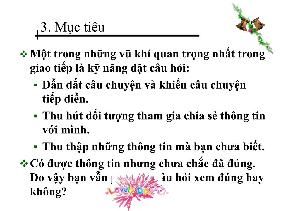 Bài giảng Kỹ năng đặt câu hỏi trang 6