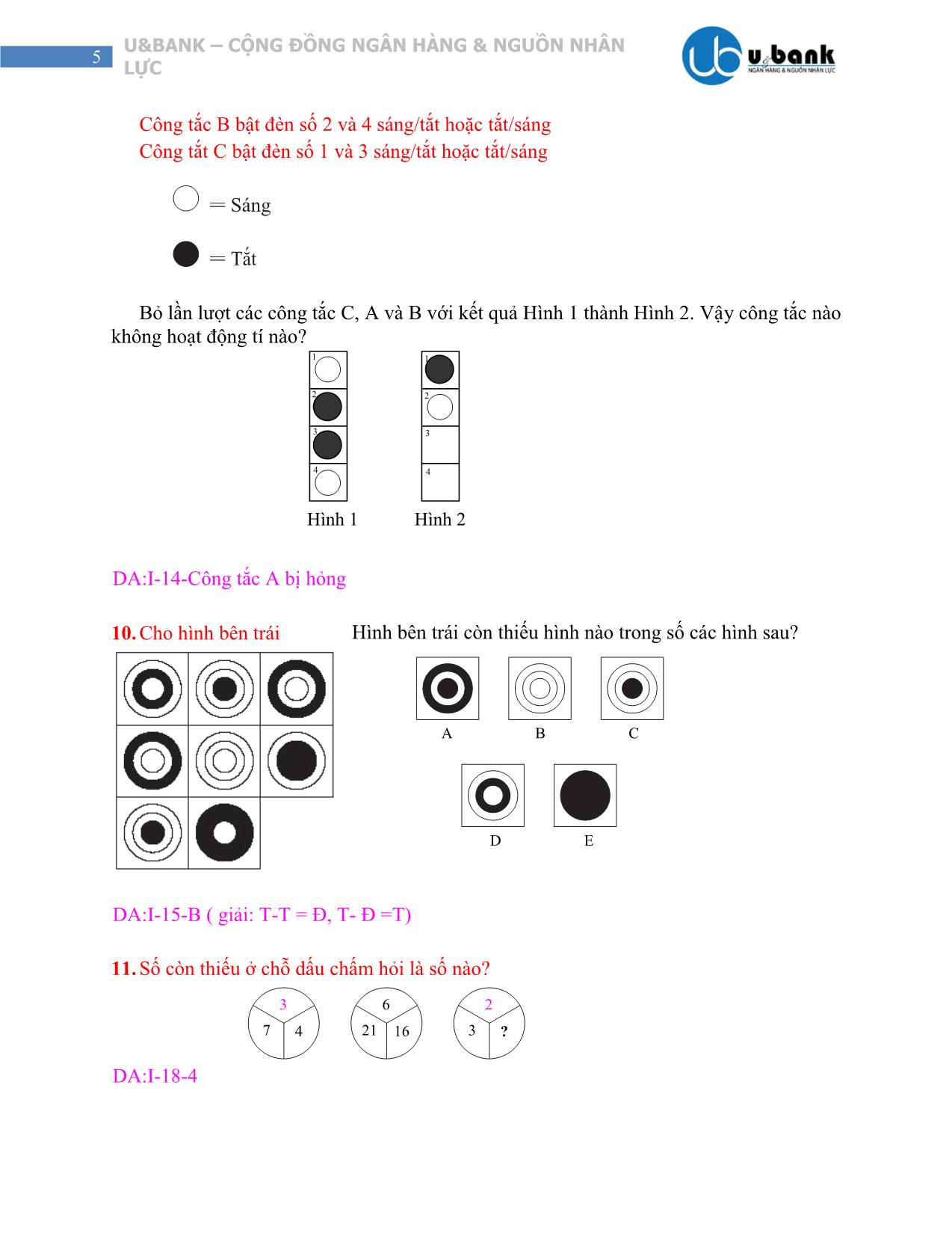 Đề thi trắc nghiệm trí thông minh trang 5