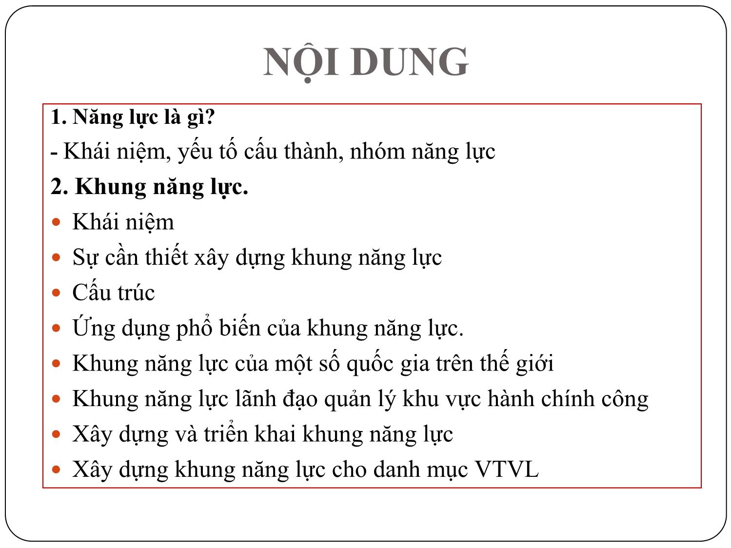 Bài giảng Hướng dẫn xây dựng khung năng lực trang 2