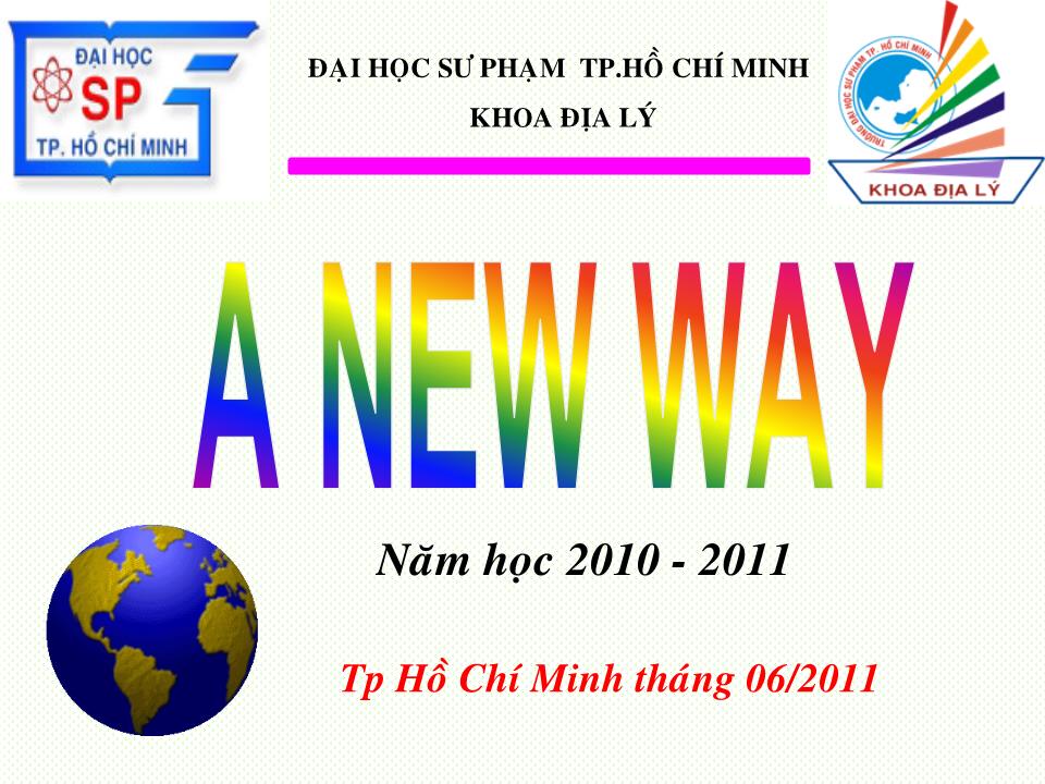 Bài giảng A new way trang 1