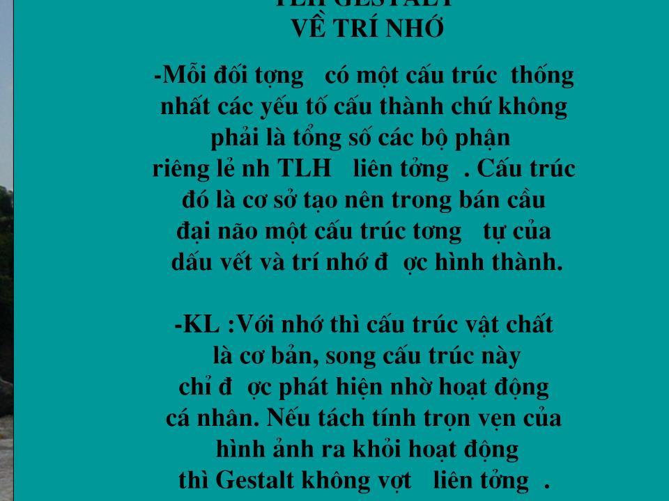 Bài giảng Trí nhớ trang 6