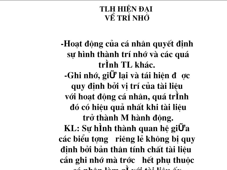 Bài giảng Trí nhớ trang 7