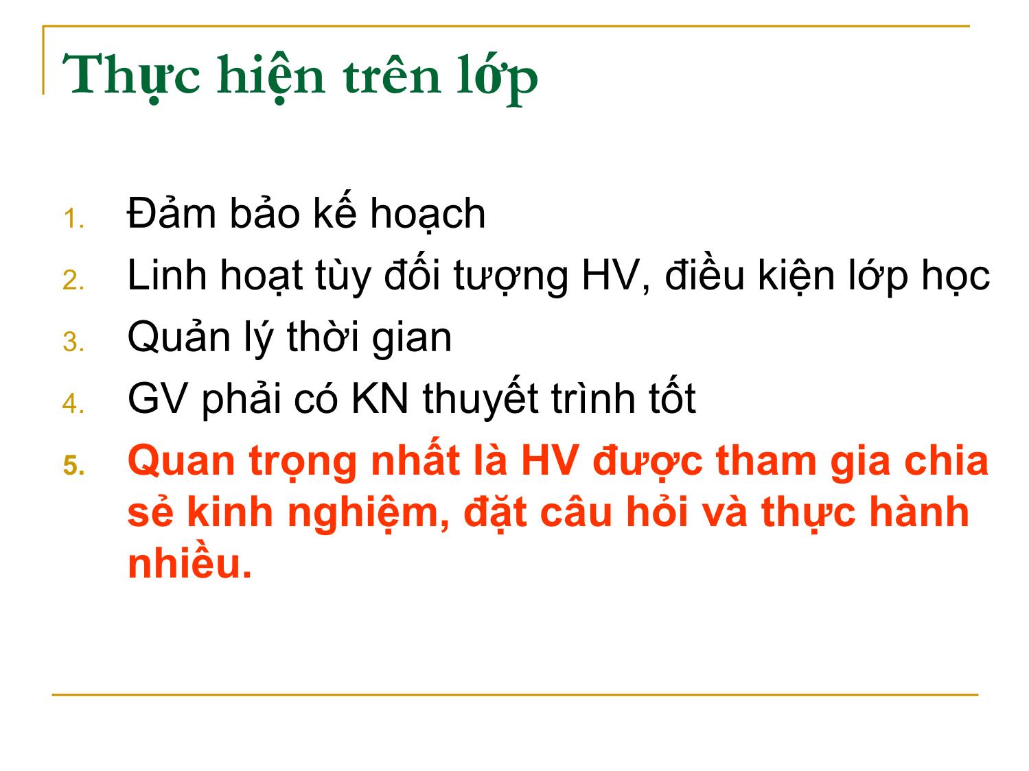 Bài giảng Kỹ năng thuyết trình trang 8