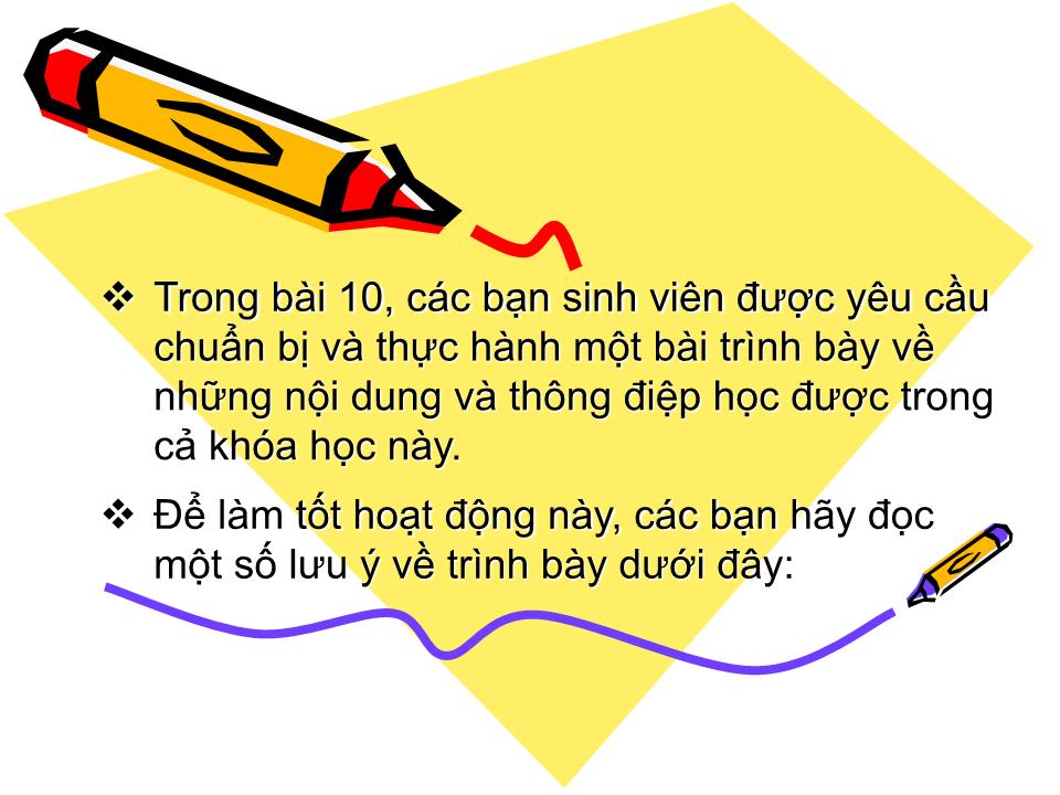 Bài giảng Kỹ năng trình bày trang 2