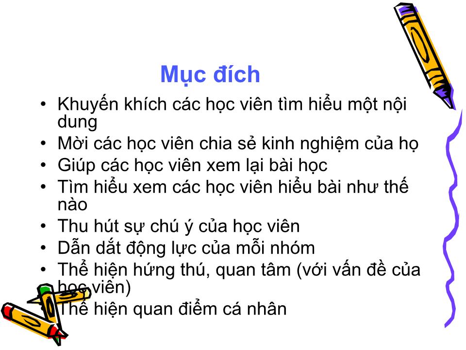 Bài giảng Kỹ năng trình bày trang 9