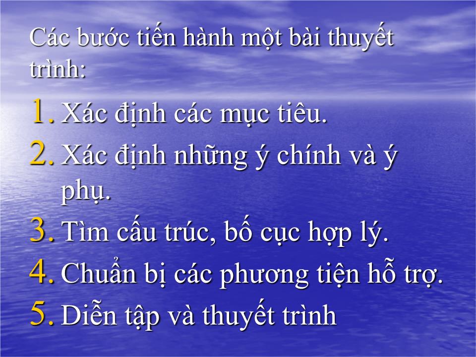 Bài giảng Kỹ năng thuyết trình (Bản đẹp) trang 7