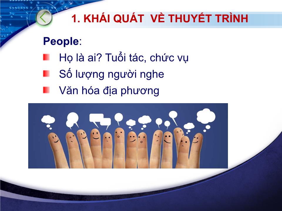 Bài giảng Kỹ năng thuyết trình - Nguyễn Thanh Mỹ trang 10