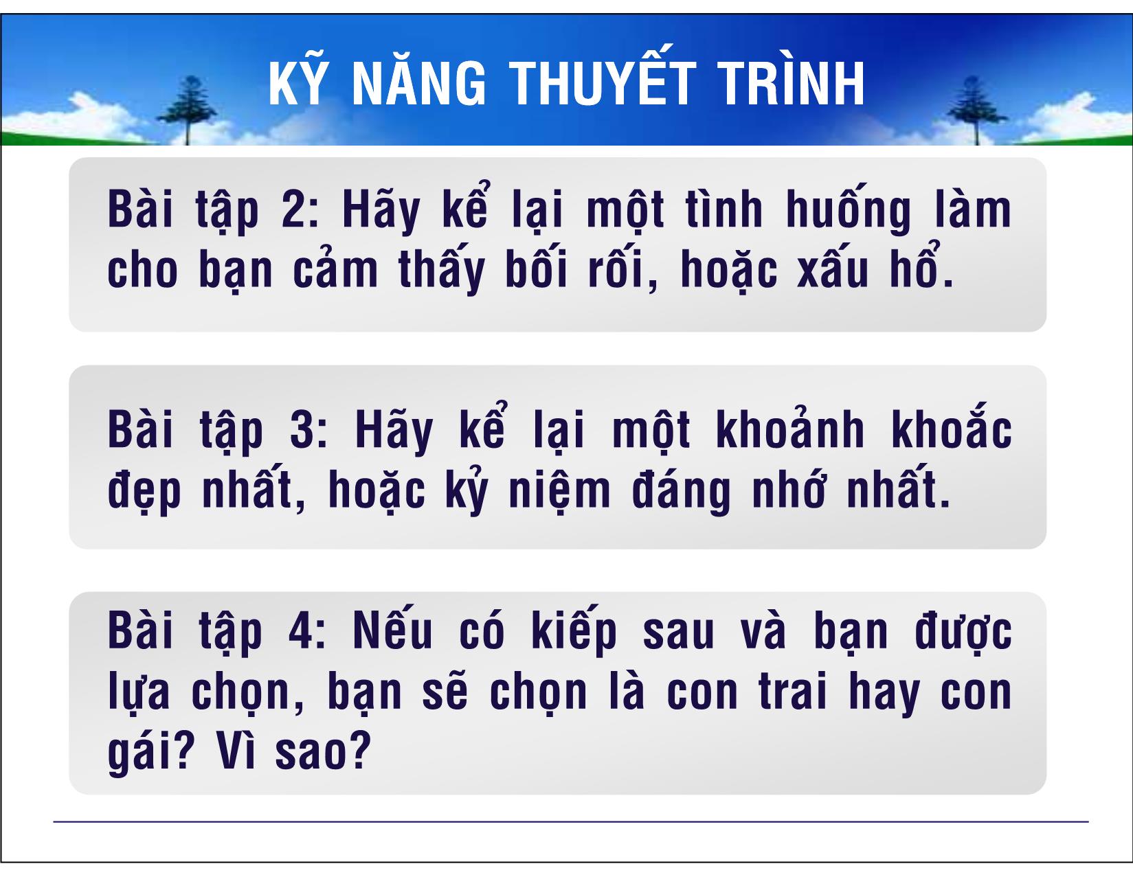 Bài giảng Kỹ năng thuyết trình - Hà Trung Thành trang 8