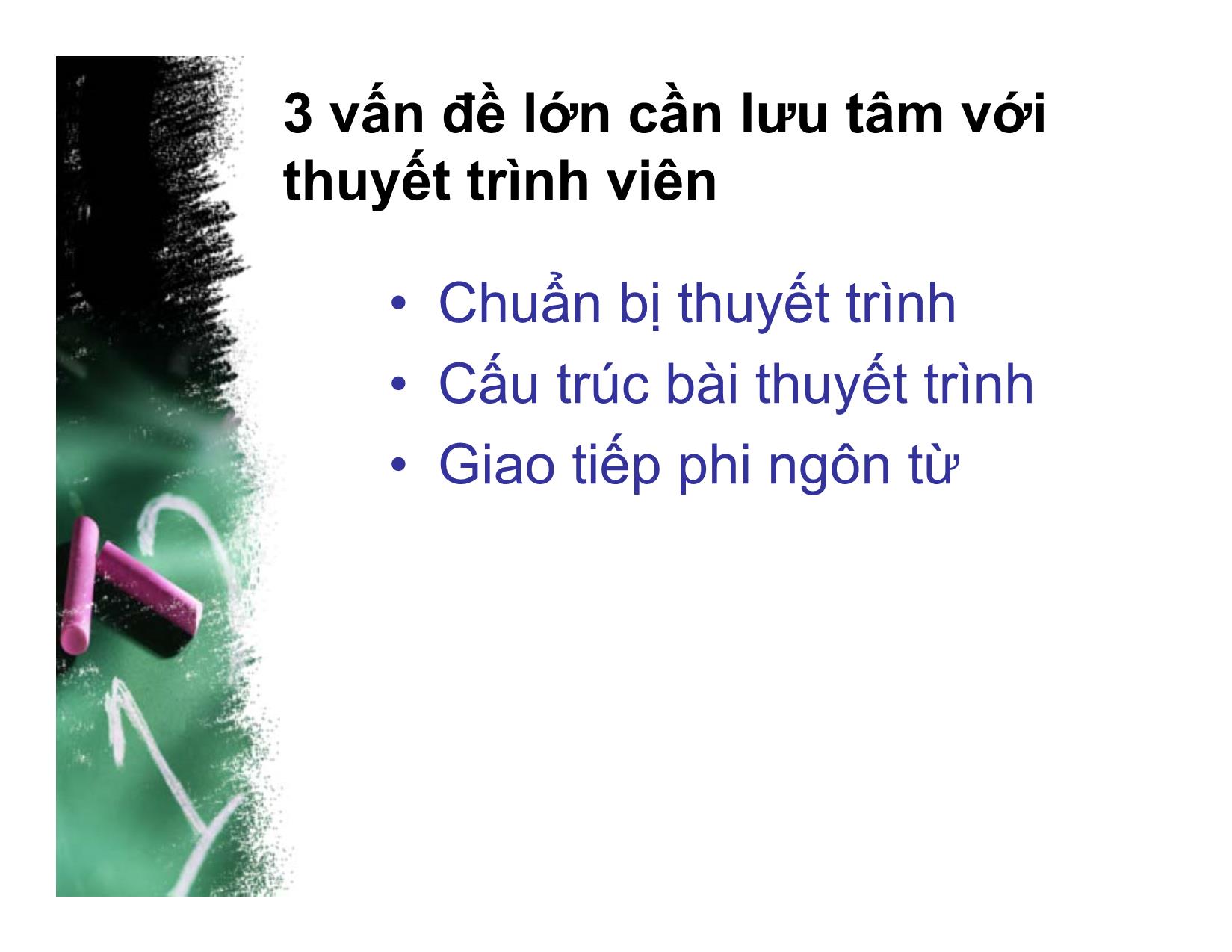 Bài giảng Kỹ năng thuyết trình và thuyết phục trang 3