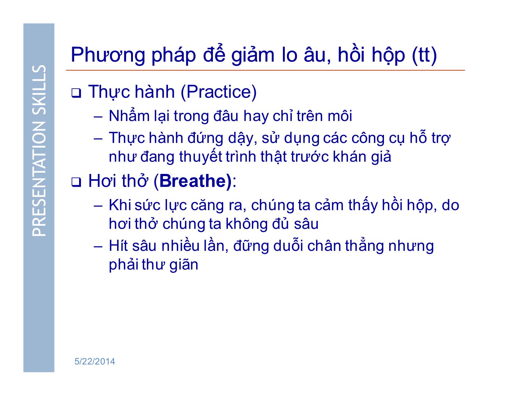 Bài giảng Kỹ năng thuyết trình với MS .Powerpoint trang 10