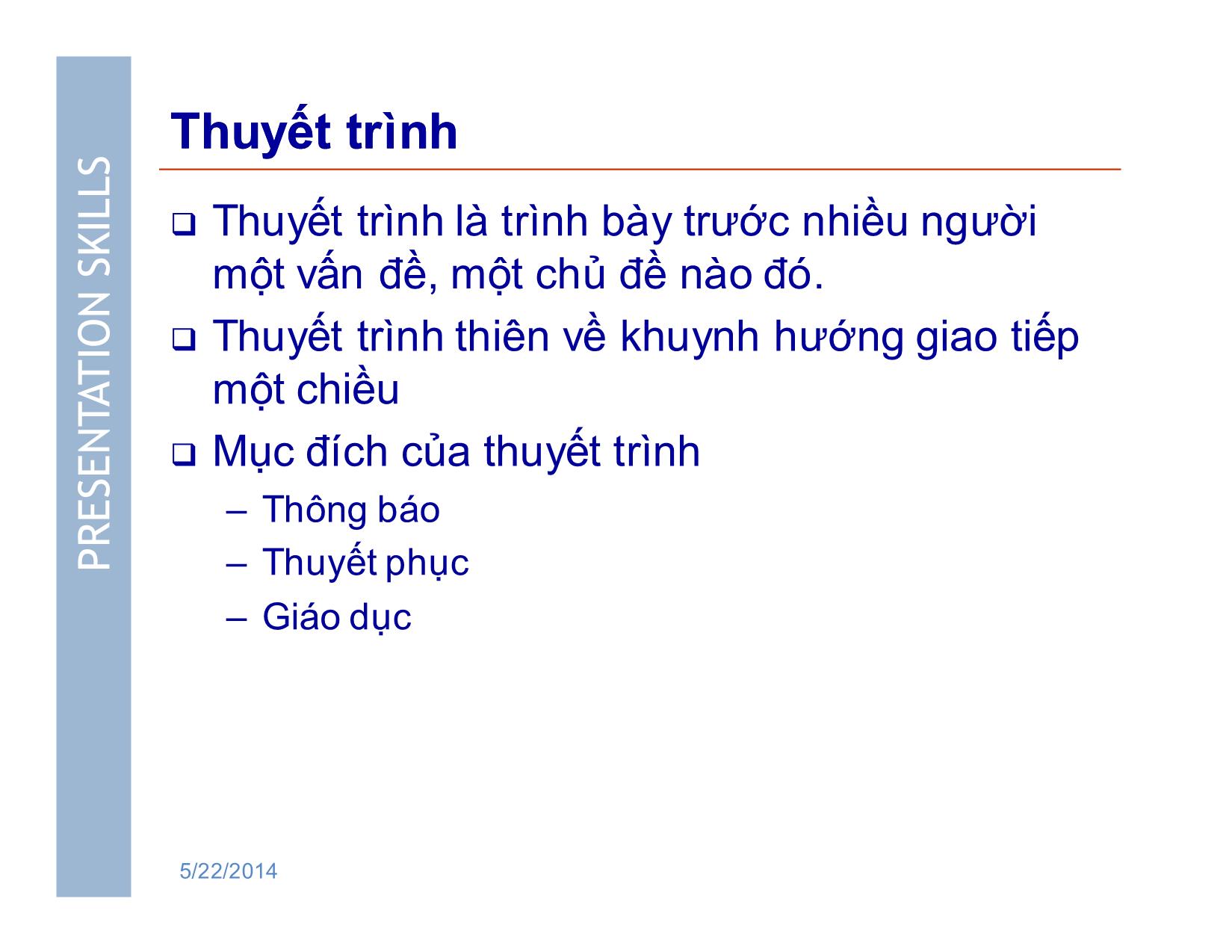 Bài giảng Kỹ năng thuyết trình với MS .Powerpoint trang 6