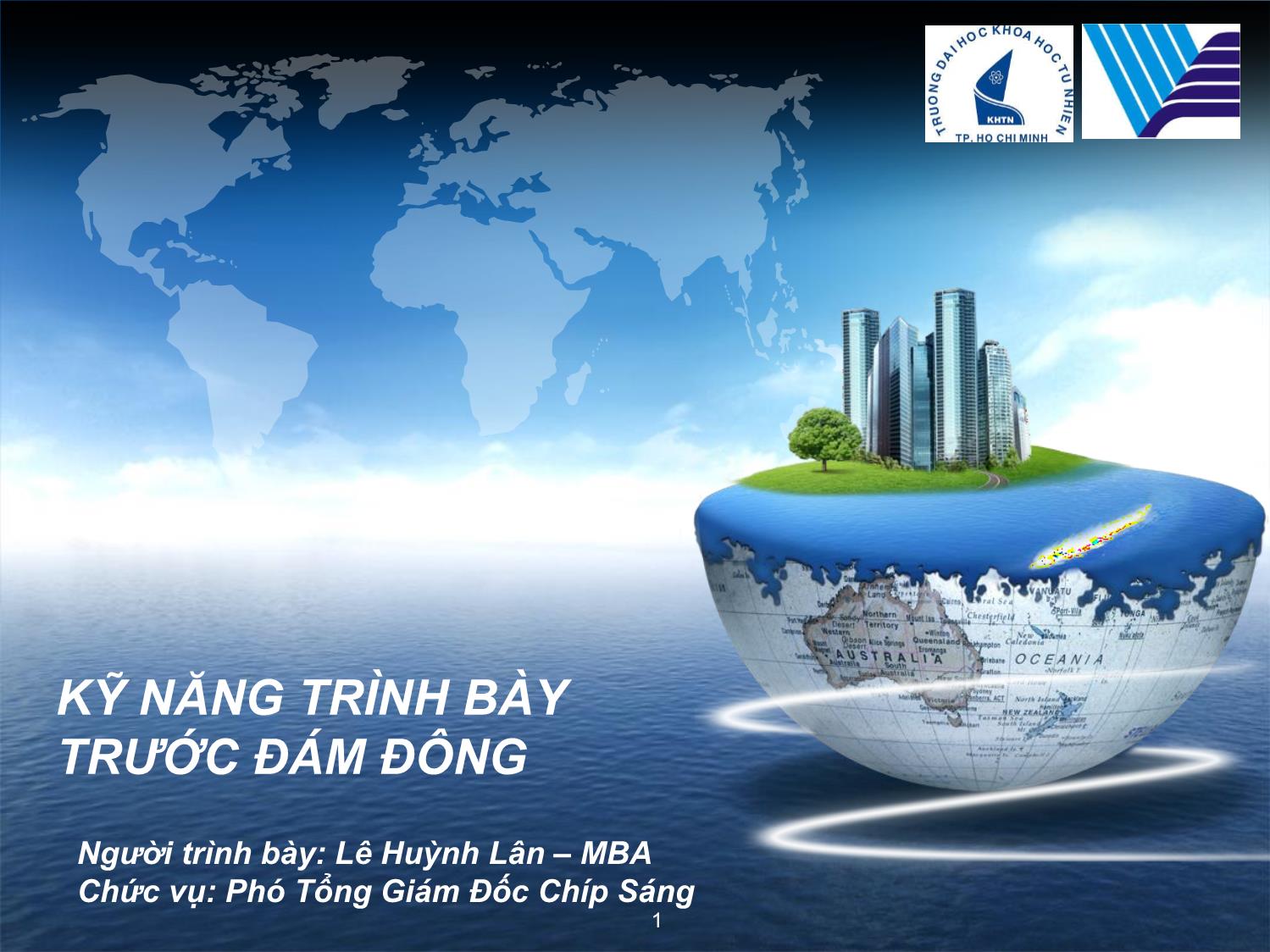 Bài giảng Kỹ năng trình bày trước đám đông trang 1