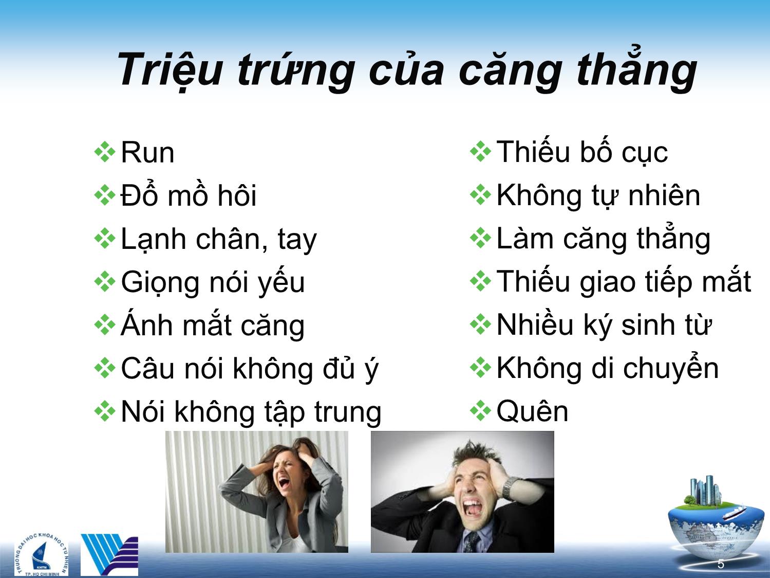 Bài giảng Kỹ năng trình bày trước đám đông trang 5