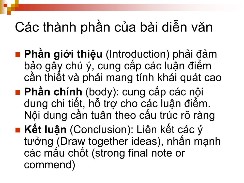 Bài giảng Nói trước đám đông (diễn thuyết) trang 6