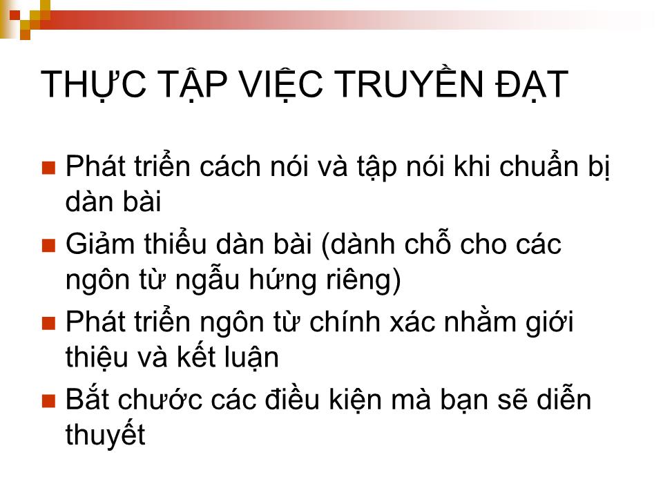 Bài giảng Nói trước đám đông (diễn thuyết) trang 7