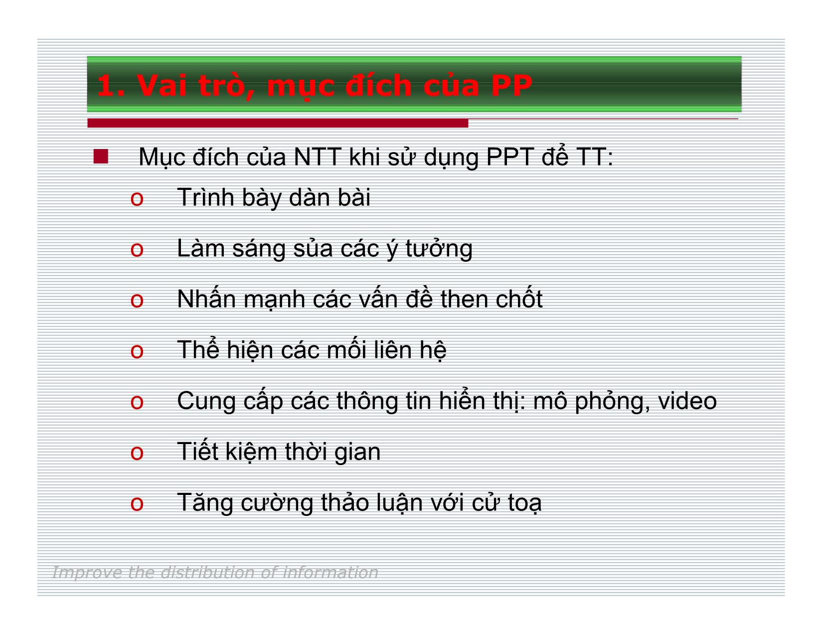 Bài giảng Thuyết trình hiệu quả với PowerPoint - Nguyễn Tường Dũng trang 3