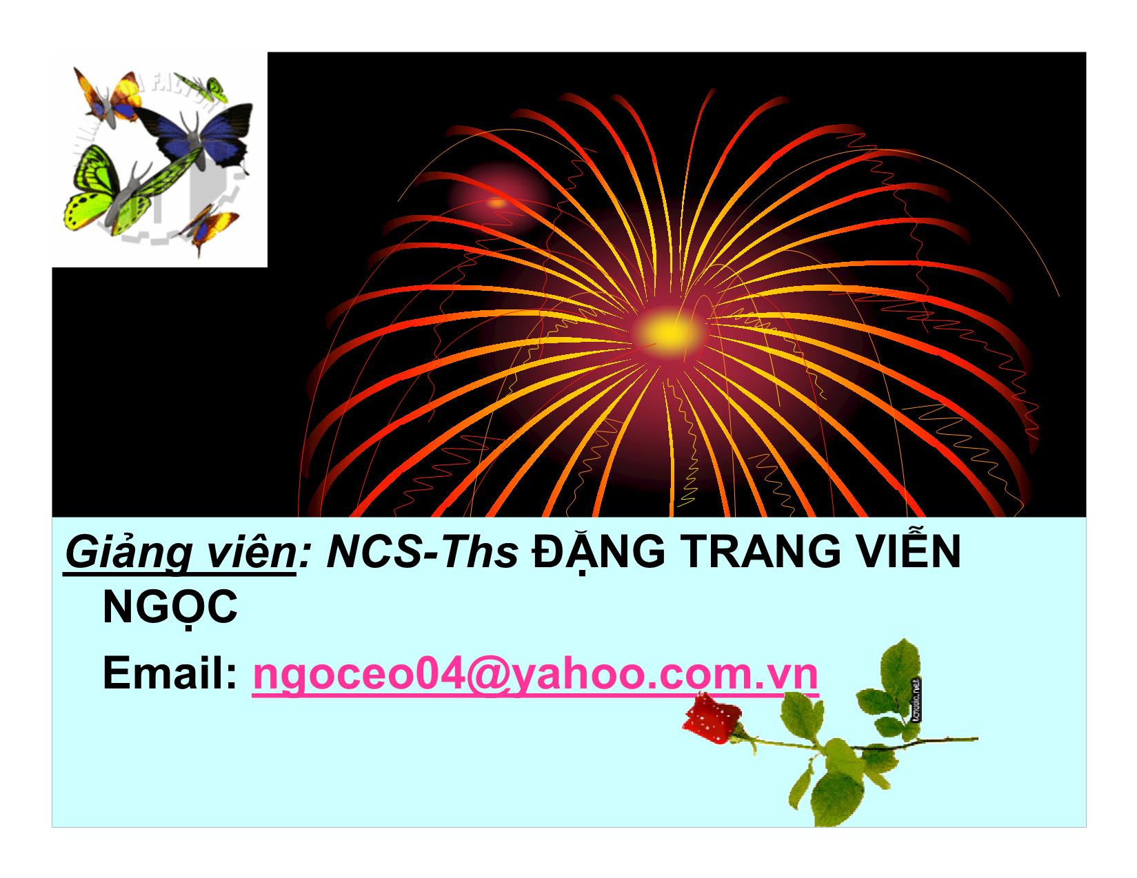 Bài giảng Thuyết trình - Đặng Trang Viễn Ngọc trang 2