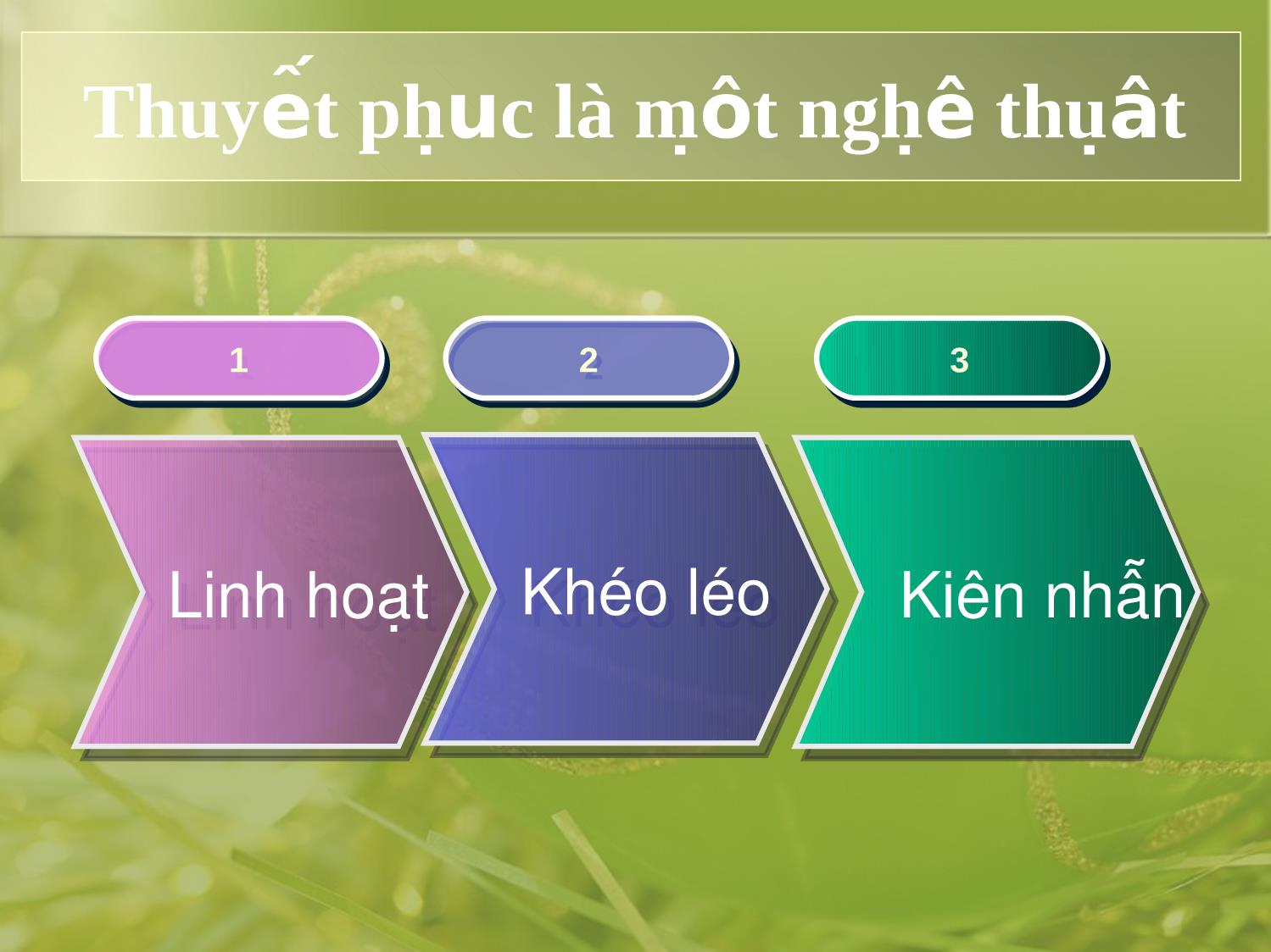 Bài giảng Kỹ năng thuyết phục trang 7